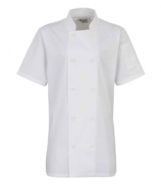 Premier PR670 Ladies Short Sleeve Chef's Jacket